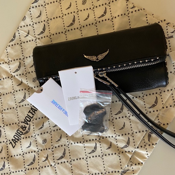 Zadig & Voltaire Leather Clutch - UNWORN - Picture 2 of 3